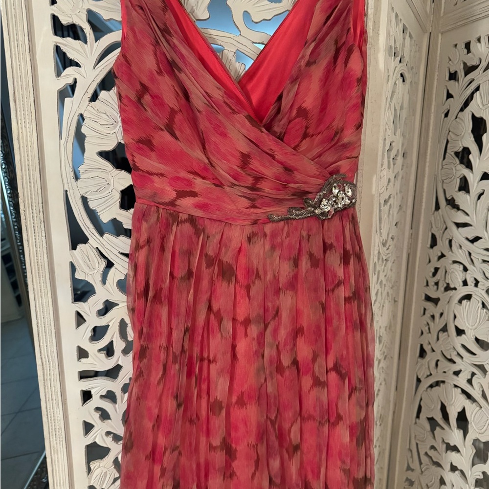 Collette Dinnigan (Garmany) Silk Ruffled Wrap Sundress for Cocktail